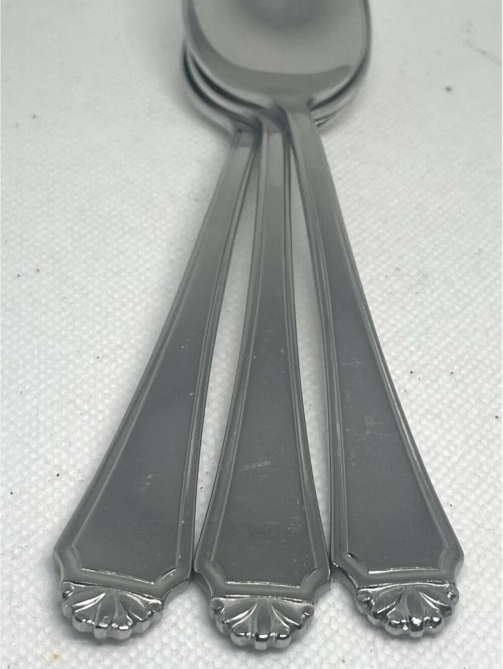 (3) Oneida Cube HENLEY Stainless Teaspoon Lot ~ 6 1/8”